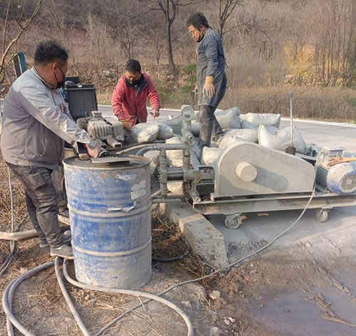 长岭路面下沉注浆